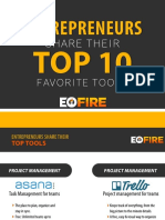 Top 10 tools of Enterpreneurs