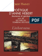 Poetique D Anne Hebert