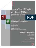 Person!Test!of!English! Academic! (PTEA) !: Melbourne&PTE&Study&Centre&