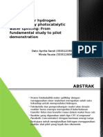 Efficient Solar Hydrogen Production by Photocatalytic Water Splitting