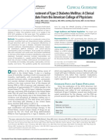 Oral Pharmacologic Treatment of Type 2 Diabetes Mellitus: A Clinical Practice Guideline Update From The American College of Physicians