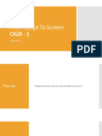 From Script To Screen OGR - 1