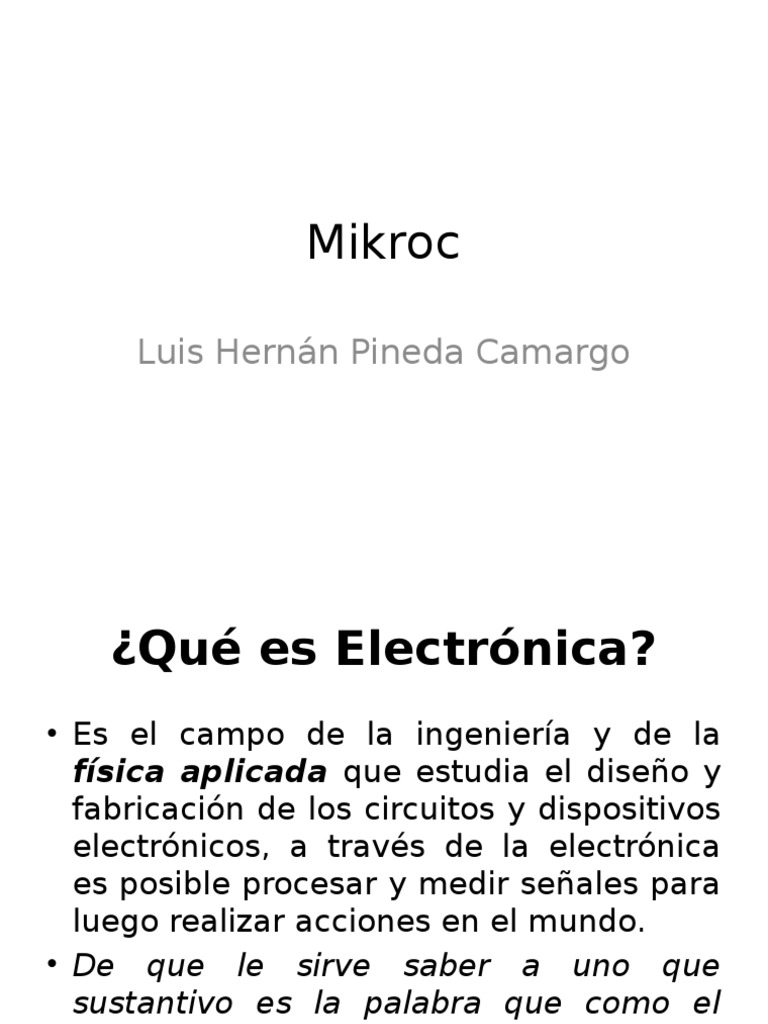 Mikroc | PDF | Microcontrolador | Ingenieria Eléctrica