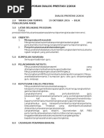 Format Laporan Dialog Prestasi