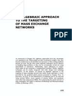 7 An Algebraic Approach To The Targeting of Mass Exchange Networks