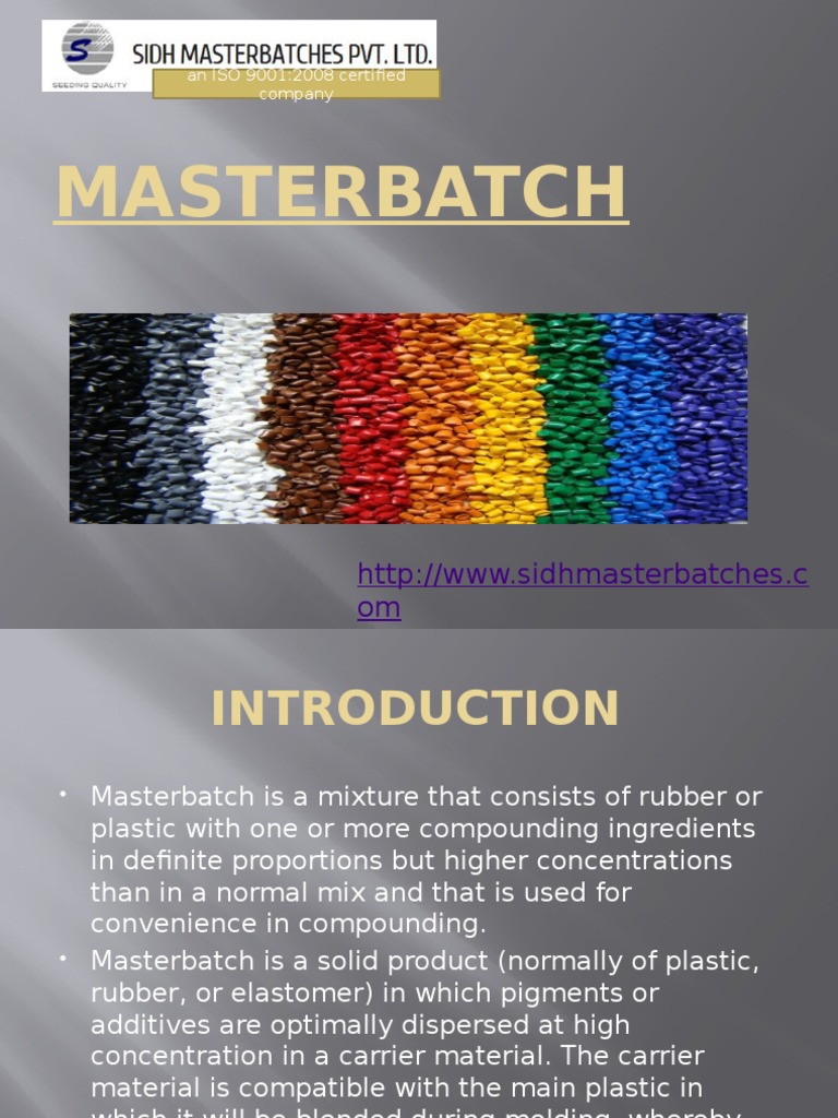Masterbatch Manufacturing Overview | PDF | Fibers | Plastic