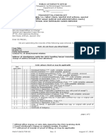 Form Transmittal, Checklist SP