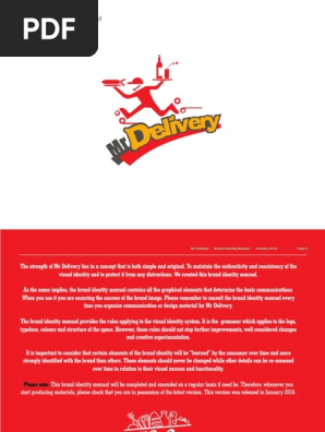 Mr Delivery Brand Identity Manual