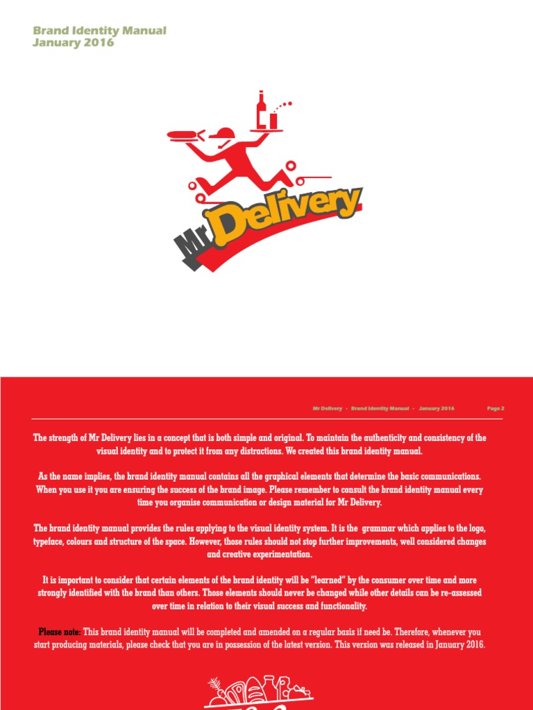 Mr Delivery Brand Identity Manual Logos Kebab