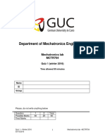 Quiz 1 Mechatronics Lab