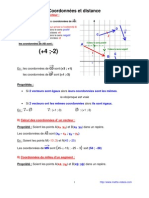 Coordonnées Et Distance (Anc Prog - 3ème-)