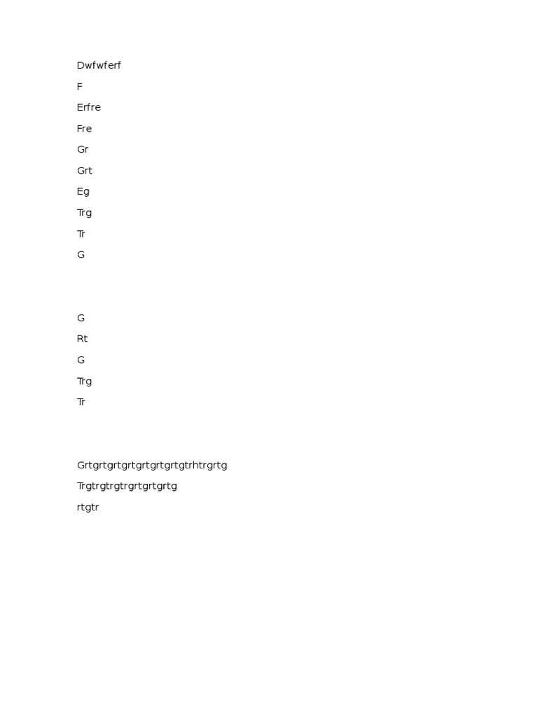 Dwfwferf F Erfre Fre GR GRT Eg TRG TR G | PDF