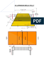 Ukuran Lapangan Bola Volly
