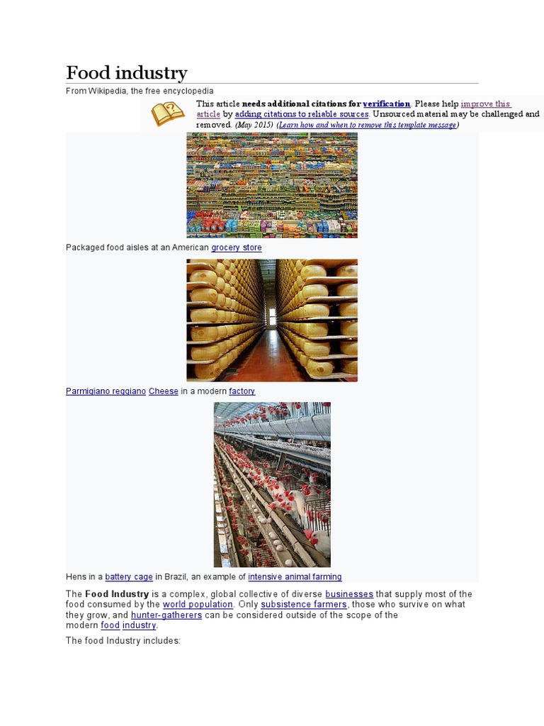 Food Industry PDF Food Industry Foods