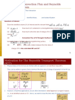 2103-351 - 2009 - Lecture Slide 5.0 - Convection Flux and Reynolds Transport Theorem (RTT)