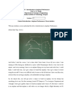 Introduction to Airplane Performance Mod01 Lec 01