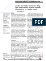 Organ Donation After Medical Assistance in Dying or Cessation of Life-Sustaining Treatment Requested by Conscious Patients: The Canadian Context