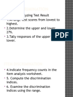 Analyze Test Item Discrimination