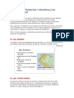 Los Ejes de Integracion y Desarrollo en America Del Sur