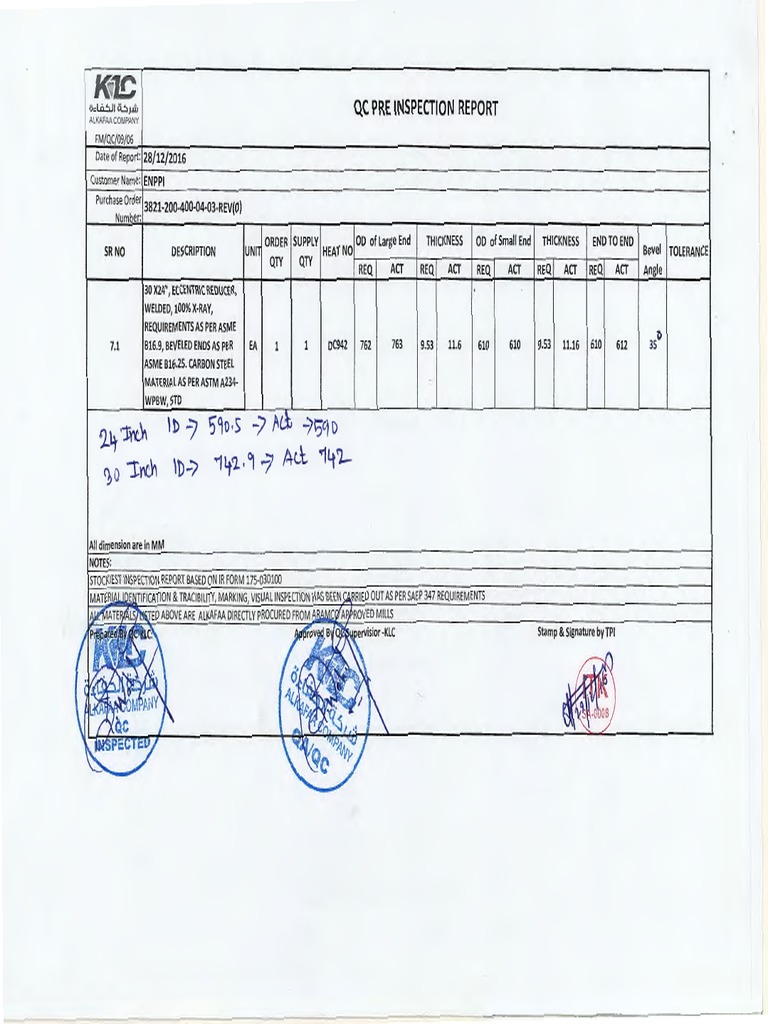 MTC, Test Report & Packing List | PDF | Steel | Transition Metals