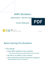 AMPL Recitation: Optimization - Banner Chemical Connor Makowski