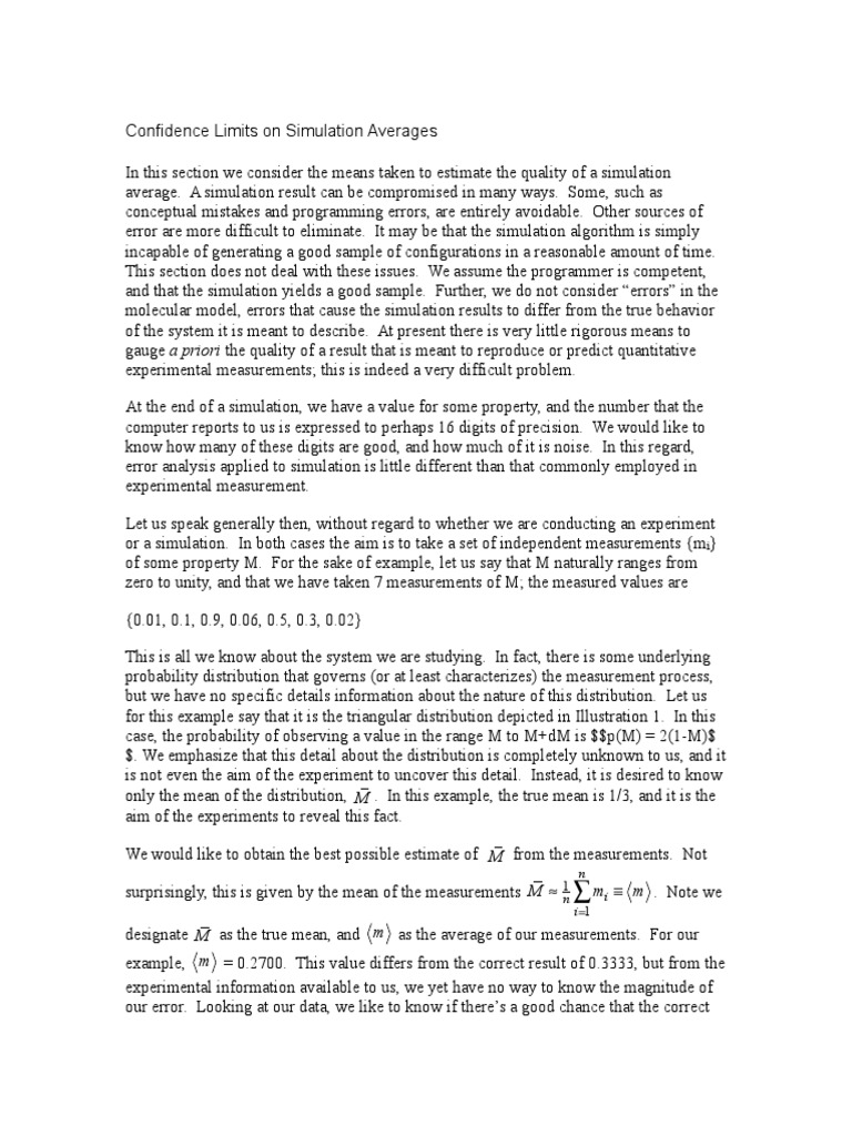 Erroranalysis 3 Pdf Mean Computer Simulation