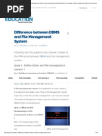Difference Between DBMS and File Management System Interview QuestionsOurEdu Blog _ Exam,Coaching, Schools,College Ranking and Job Information