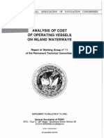 Analysis of Cost of Operating Vessels on Inland Waterways
