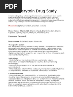 Phenytoin Drug Study
