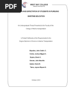 Download MOTIVATION AND EXPECTATION OF STUDENTS IN PURSUING  MARITIME EDUCATION by Zion John Petareal SN337304633 doc pdf