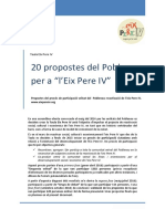20 Propuestas Del Poblenou para Reactivar Pere IV