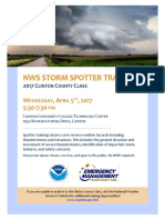 2017 Clinton County NWS Storm Spotter Flyer