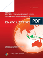 Buletin Statistik Perdagangan Luar Negeri Ekspor Menurut Komoditi HS Desember 2014