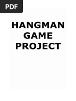 Hangman C++ Project