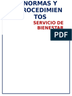 Normas y Procedimientos Servicio de Bienestar Minsal 2017