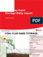 Coal-Clay-Sand Storage Daily Report: 4 April 2015