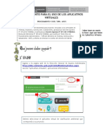 Procedimiento para El Uso de Los Aplicativos Virtuales