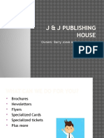 J & J Publishing House: Owners: Barry Jones and Jason Janson