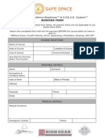 PDR Course Booking Form - CrossFit Velocity