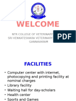 Welcome: NTR College of Veterinary Science Sri Venkateswara Veterinary University Gannavaram