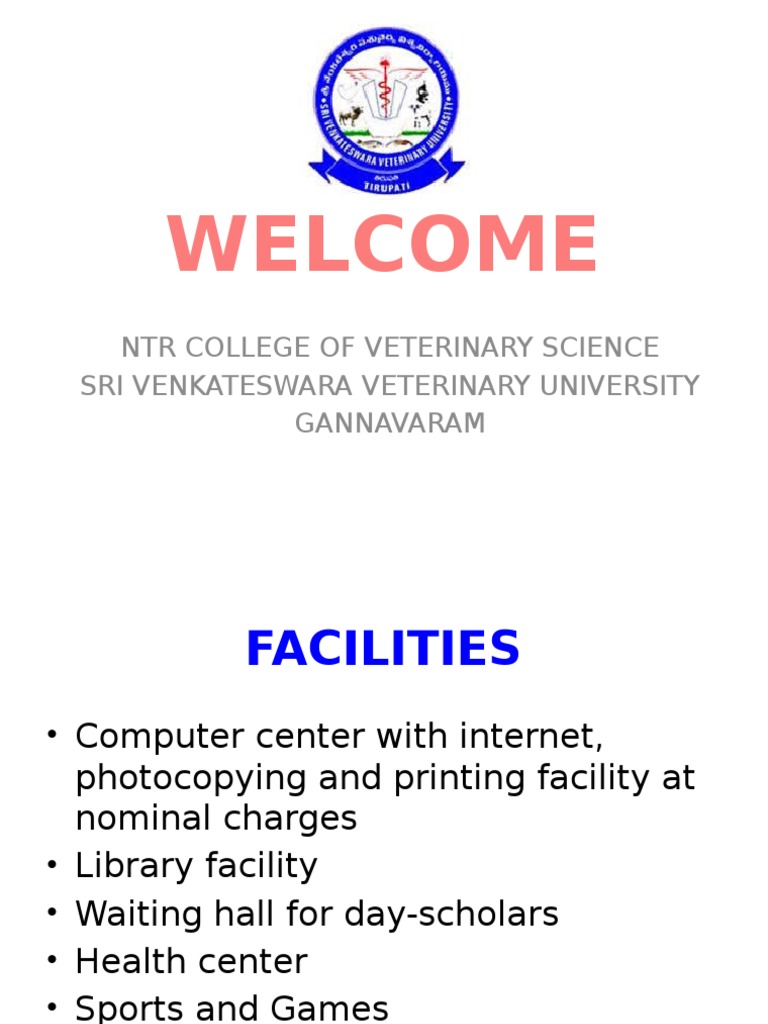 NTR College of Veterinary Science Sri Venkateswara Veterinary