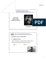 Equaçoes Gerais - Teoria Da Elasticidade