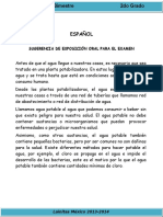 2do Grado - Bloque 3 - Sugerencia Exposición Oral