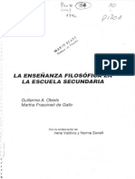 Obiols G Frassineti M 1993 La Ensenanza Filosofica en La Escuela Secundaria AZ Editora PDF