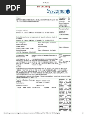 Bill of Lading