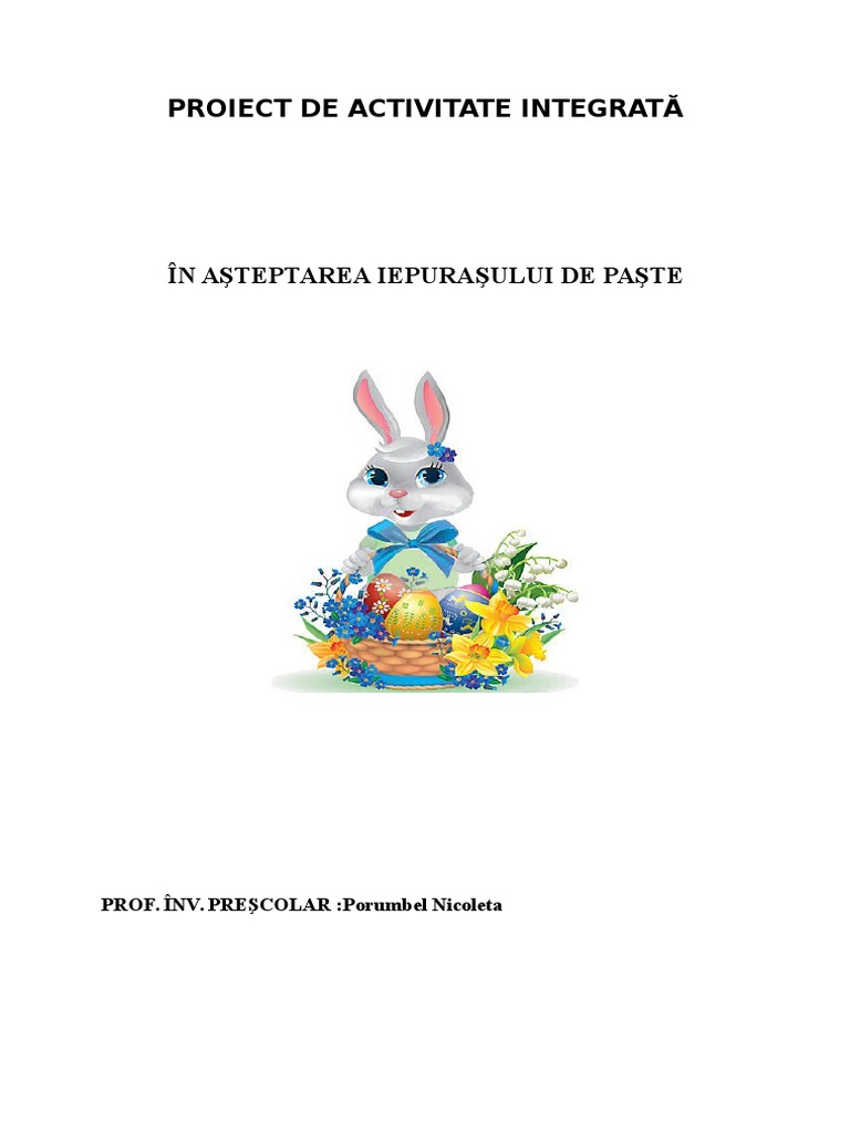 Proiect Iepuras | PDF