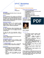 NLP-K Brochure - Neuro Linguistic Programming Kinesiology