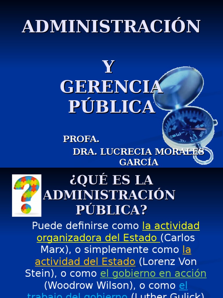 Conceptos Administración Pública – UVCS