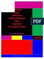 Turkish AND English Verb Phrases AND Turkish Syllabication: Yüksel Göknel