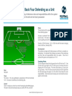 Football Coaching Resource - Functional Practice To Phase of Play - Defending - Back Four Defending As A Unit